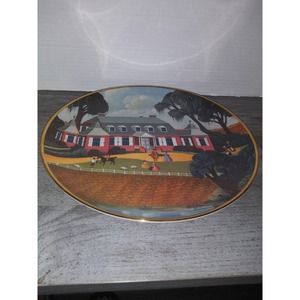 Museum Editions Colonial Heritage Series Plate Mulberry Plantation Robert Franke